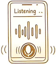 Телефон с голосовой волной